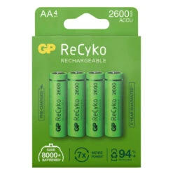 GP ReCyko AA-batteries 2600mAh 4-pack