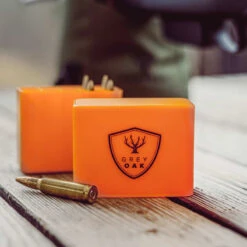 Cartridge Box -Jaktutstyrsbutikk grey oak cartridge box orange 2