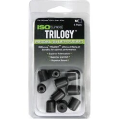 Trilogy Foam Replacement Eartips (5 Pair Pack) -Jaktutstyrsbutikk isotunes trilogy foam replacement eartips 5 pair pack black