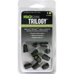 Trilogy Foam Replacement Eartips (5 Pair Pack) -Jaktutstyrsbutikk isotunes trilogy foam replacement eartips 5 pair pack green