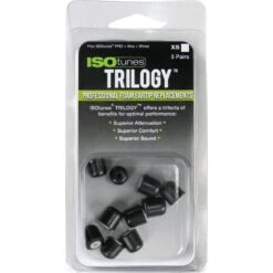 Trilogy Foam Replacement Eartips (5 Pair Pack) -Jaktutstyrsbutikk isotunes trilogy foam replacement eartips 5 pair pack white 1